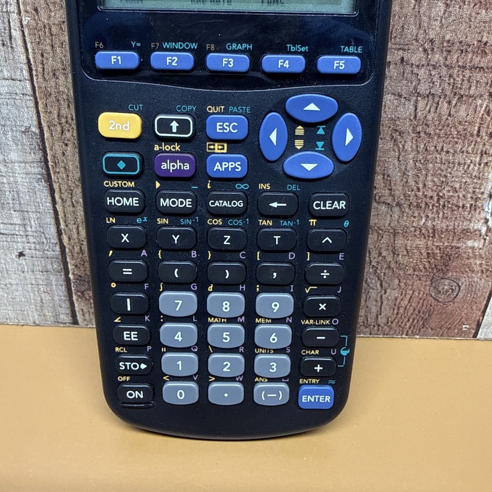 Texas Instruments TI-89 Graphing Advanced Calculator+Cover, Tested,Works w/Batt. - Picture 3 of 6